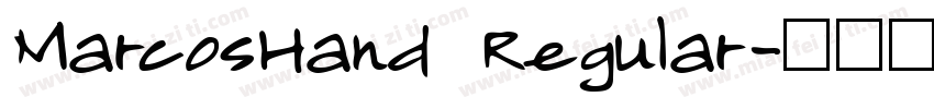 MarcosHand Regular字体转换
